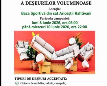 Primăria Ariceștii Rahtivani: ANUNȚ – Colectare deșeuri voluminoase Primăria Ariceștii Rahtivani: ANUNȚ – Colectare deșeuri voluminoase