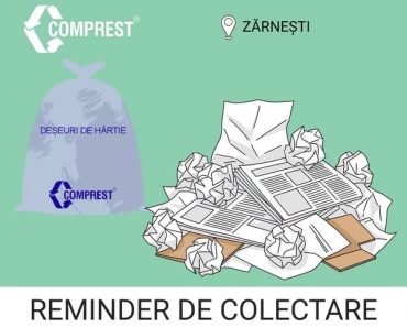 Comprest: În perioada 15-19 iunie 2026, vor fi ridicate deșeurile reciclabile de HÂRTIE / CARTON în localitatea Zărnești Comprest: În perioada 15-19 iunie 2026, vor fi ridicate deșeurile reciclabile de HÂRTIE / CARTON în localitatea Zărnești