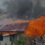 VIDEO: Incendiu violent la Săhăteni. Două locuințe în flăcări!