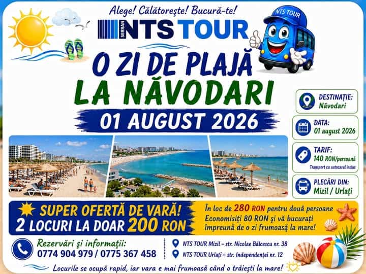 NTS Tour: O zi de plajă la Năvodari
