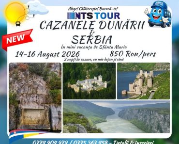 NTS TOUR: Cazanele Dunării și Serbia Pitorească