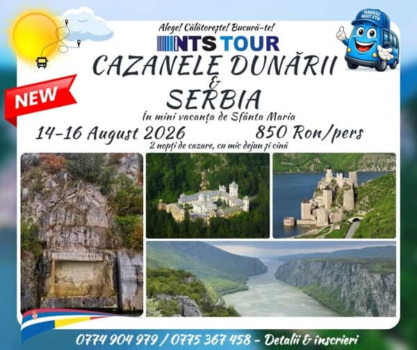 NTS TOUR: Cazanele Dunării și Serbia Pitorească
