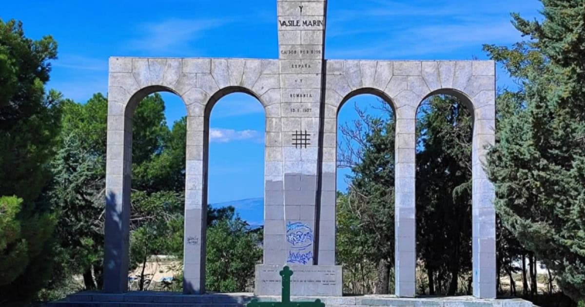 Monumentul din Spania dedicat legionarilor români Ion Moța și Vasile Marin va fi demolat