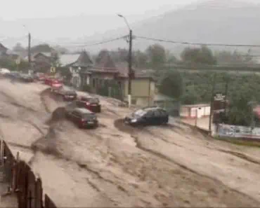 Ploile torențiale au făcut prăpăd la Bușteni. Străzi transformate în râuri, oameni rămași captivi în autoturisme Ploile torențiale au făcut prăpăd la Bușteni. Străzi transformate în râuri, oameni rămași captivi în autoturisme