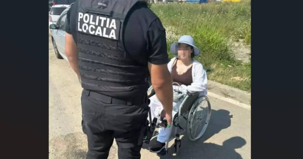 „O sesizare de cerșetorie în București a dus direct la un BMW X5”. Ce a descoperit Poliția Locală lângă o tânără în scaun cu rotile