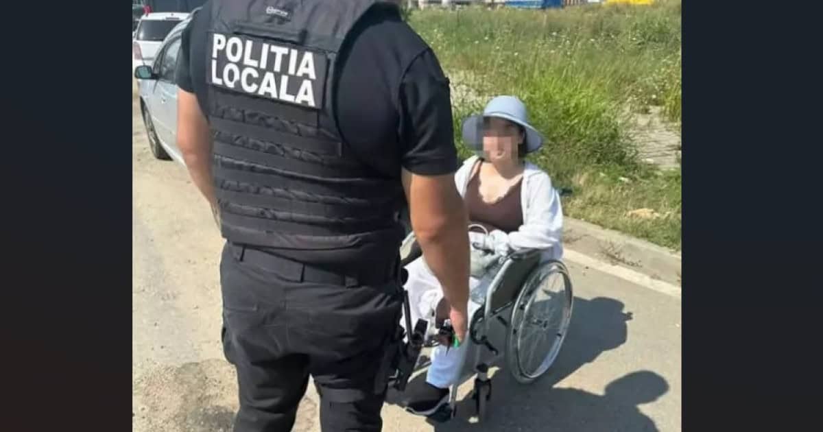 „O sesizare de cerșetorie în București a dus direct la un BMW X5”. Ce a descoperit Poliția Locală lângă o tânără în scaun cu rotile