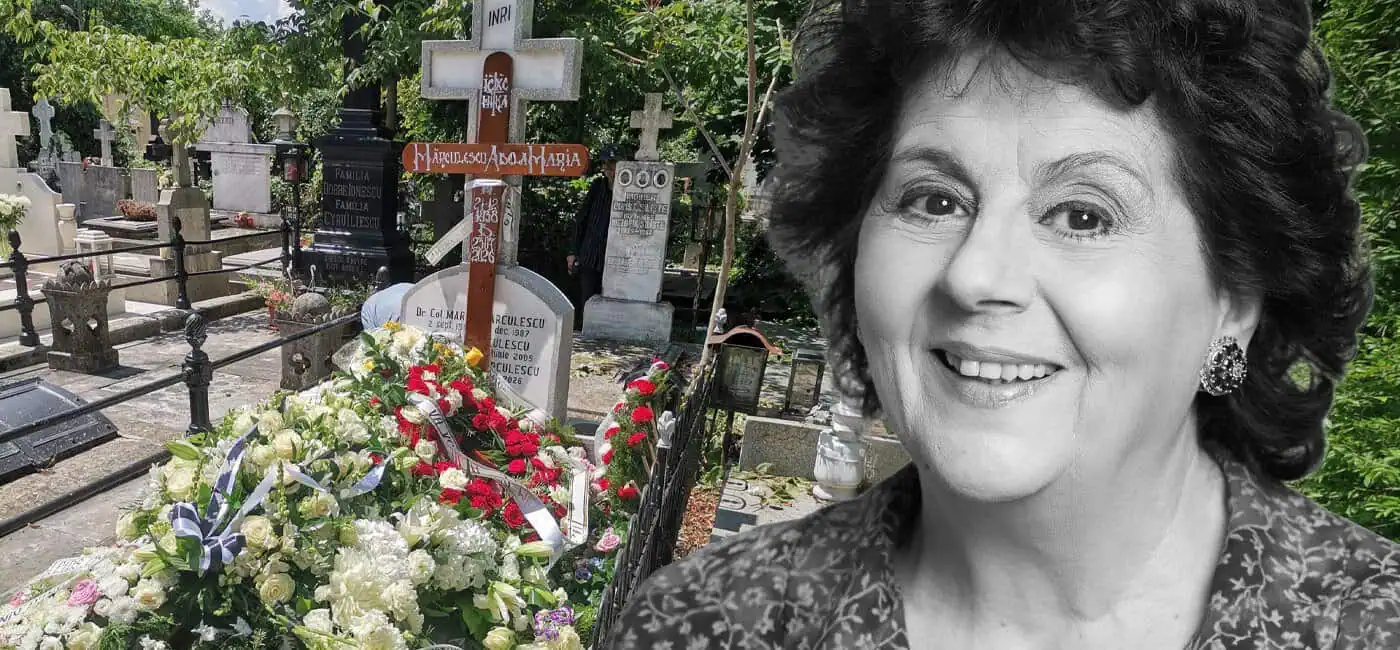 Ultimele aplauze pentru Adela Mărculescu! Actrița a fost înmormântată azi la cimitirul Bellu din București. Se temea de moarte?