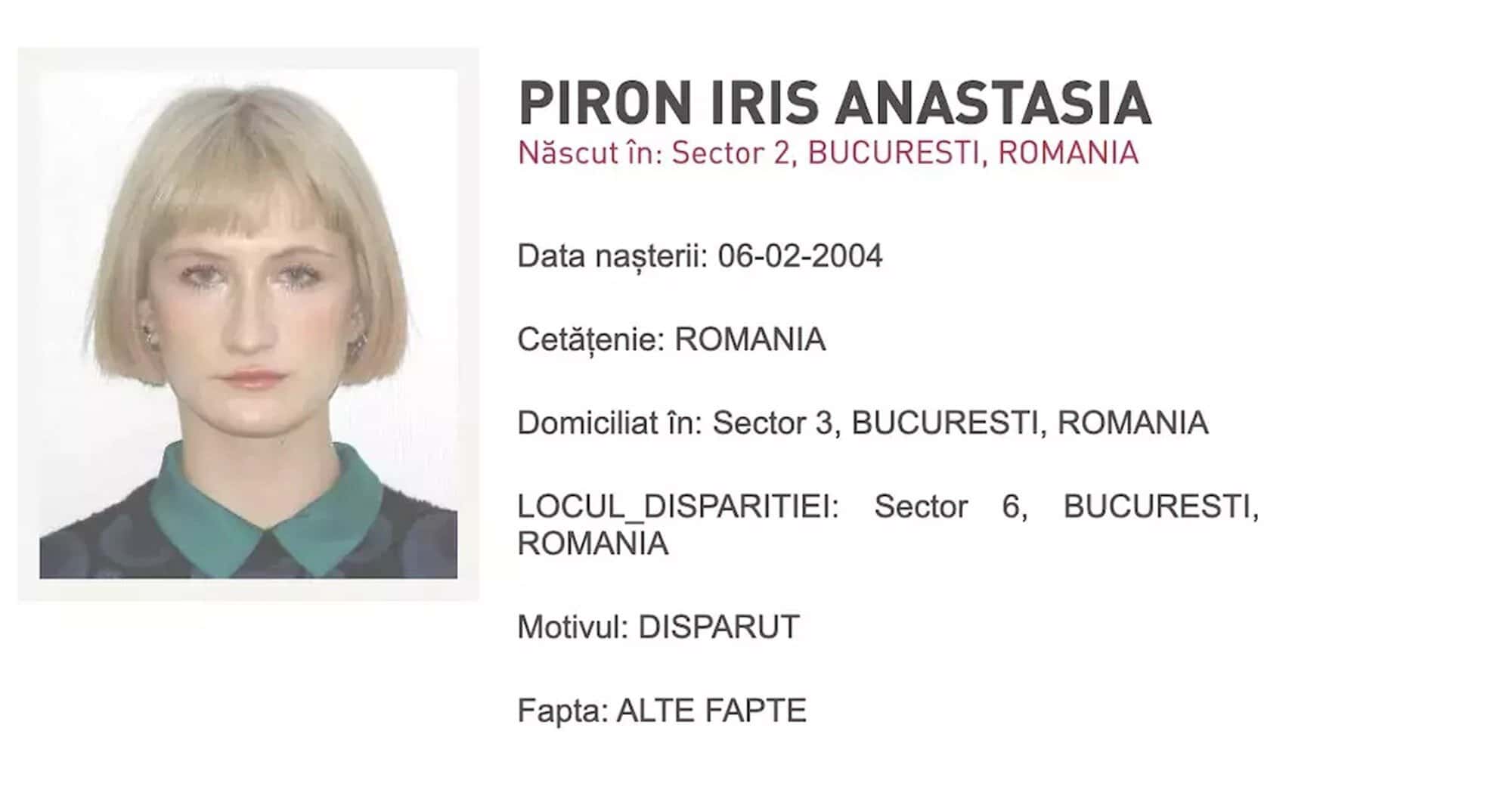 Sfârșit tragic pentru tânăra dispărută vineri în Capitală. A fost găsită ucisă de tren