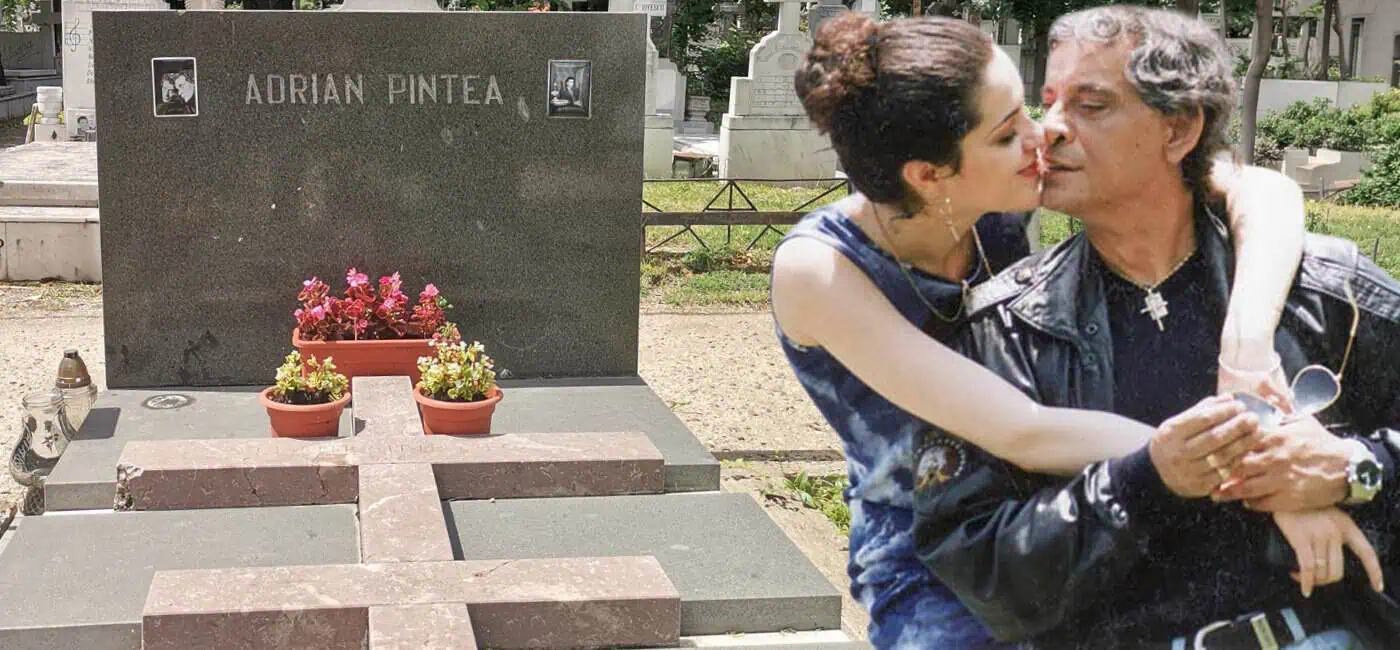 Cum arată mormântul lui Adrian Pintea. A fost iubit cu patimă de ultima soție: „Am convingerea că e îngerul meu veghetor”