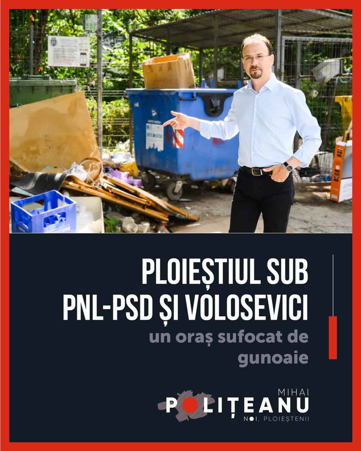 Ah, sfântă ipocrizie! În campania electorală, gunoaiele erau din vina PSD și PNL. În mandatul lui, e vina oamenilor care le aruncă!