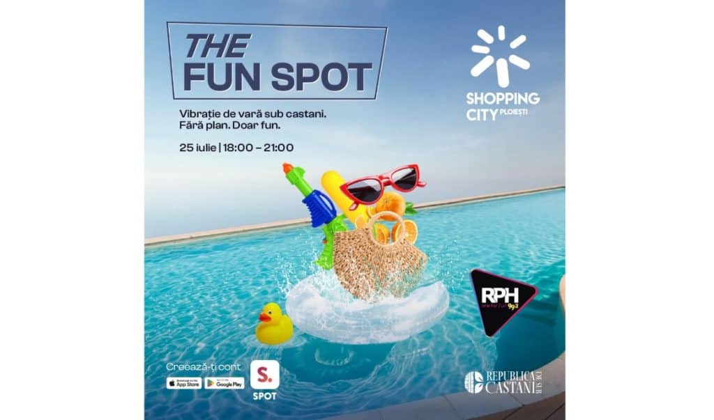 Shopping City Ploiești și Radio Prahova aduc the FUN SPOT la Republica de sub Castani, cu muzică, premii și activități interactive