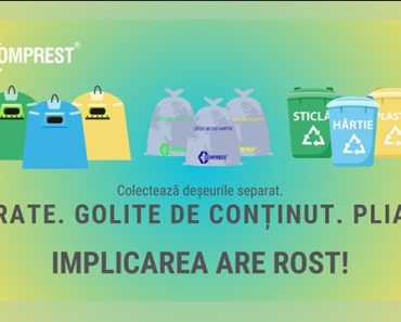 Comprest: Reciclarea corectă începe cu un gest simplu: golește ambalajul Comprest: Reciclarea corectă începe cu un gest simplu: golește ambalajul