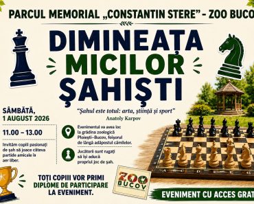 Super eveniment pentru copii, în Parcul Bucov. Cei mici sunt așteptați la concursuri amicale de șah