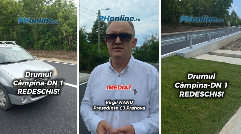 VIDEO: Drumul Câmpina-DN 1, surpat în ianuarie, a fost refăcut și consolidat la inițiativa lui Virgil Nanu. Vineri, a fost redeschis circulației!