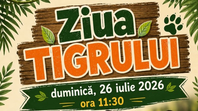 Grădina Zoo Bucov pregătește Ziua Tigurului. Copiii cu vârste între 4 și 11 ani participă gratuit Grădina Zoo Bucov pregătește Ziua Tigurului. Copiii cu vârste între 4 și 11 ani participă gratuit