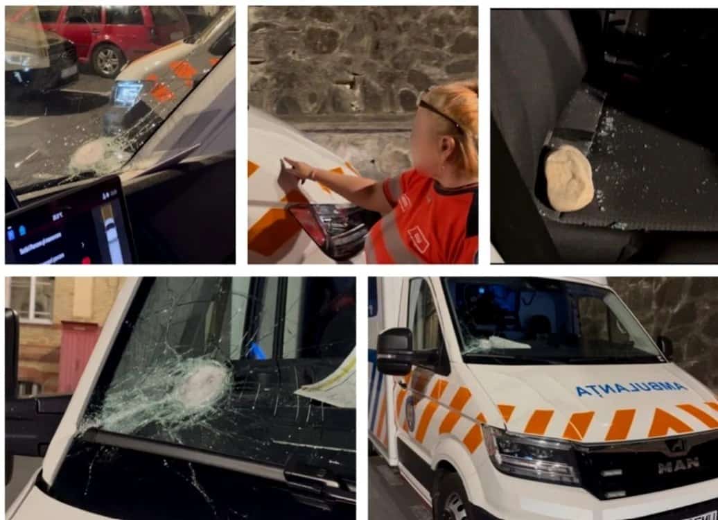Incident halucinant în județul Cluj. O ambulanță a fost atacată din cauza unui zvon de pe TikTok