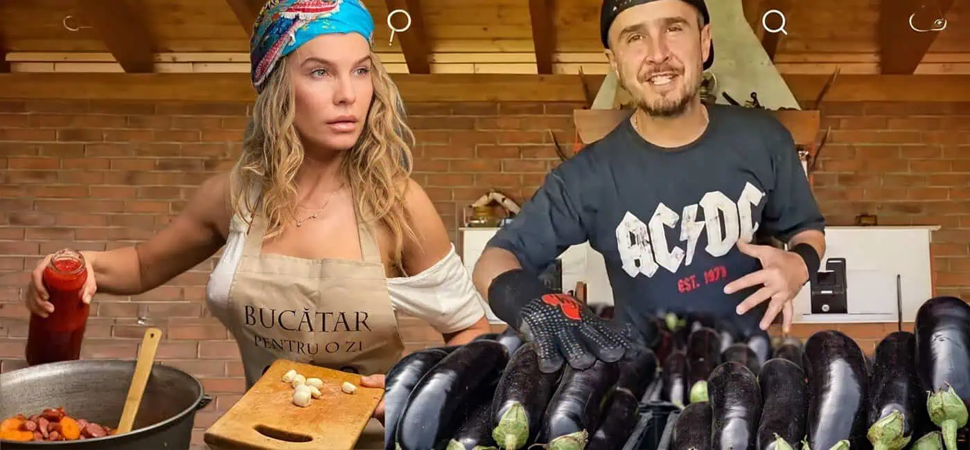Fac provizii pentru iarnă! Șerban Copoț a copt 120 kg de vinete. Rețeta Annei Lesko de roșii marinate, secretul gustului unic