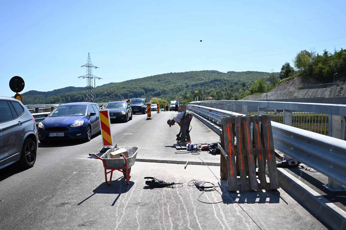 Centura Comarnic. Ultimele lucrări înainte de teste Centura Comarnic. Ultimele lucrări înainte de teste