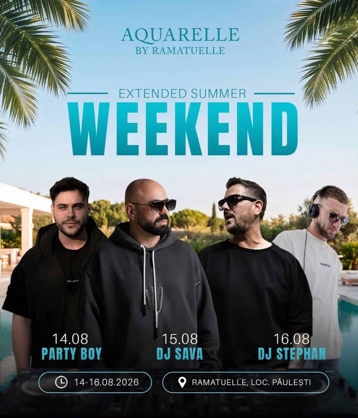 Aquarelle by Ramatuelle: Trei zile, trei artiști și un singur plan pentru weekend Aquarelle by Ramatuelle: Trei zile, trei artiști și un singur plan pentru weekend