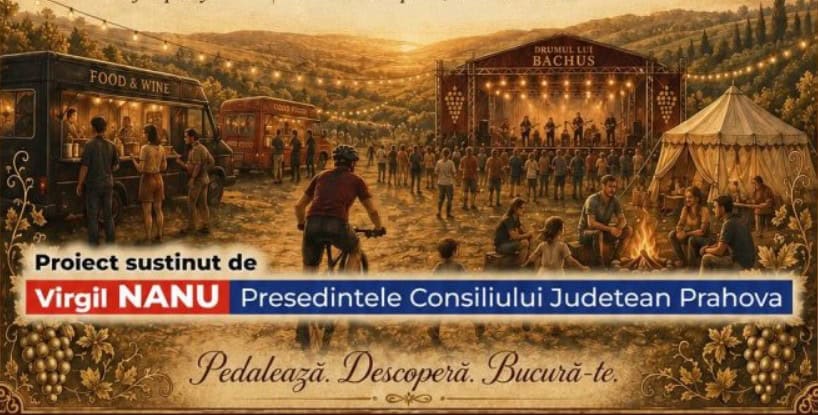 Drumul lui Bachus, inaugurat sâmbătă. Deputatul Bogdan Toader: Hai să redescoperim Prahova noastră frumoasă, autentică!
