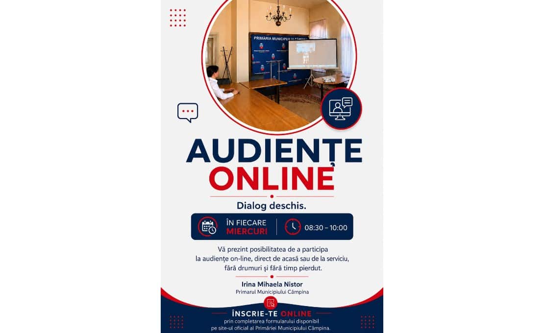 Irina Nistor, primarul orașului Câmpina, organizează audiențe online! Care este programul