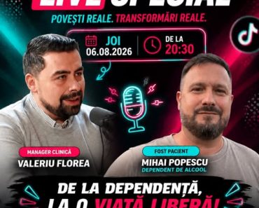 Clinica Independent: TIK TOK Live – Ascultă mărturia sinceră a unui fost pacient al Clinicii Independent, 06.08.2026
