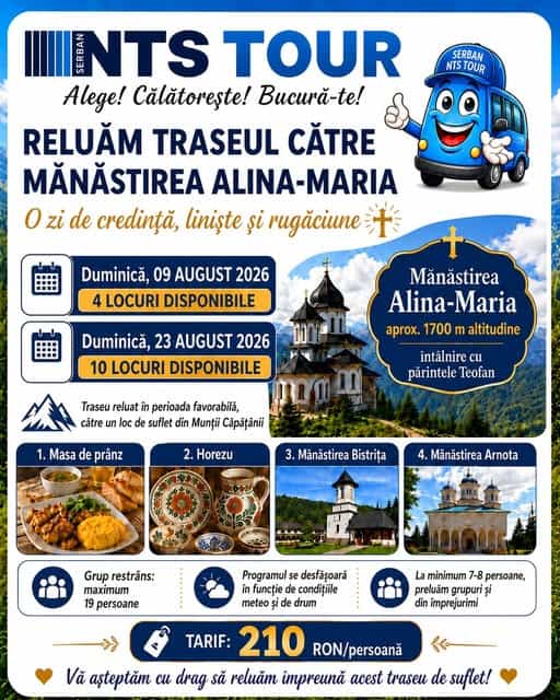 NTS TOUR: Reluam traseul catre manastirea Alina – Maria