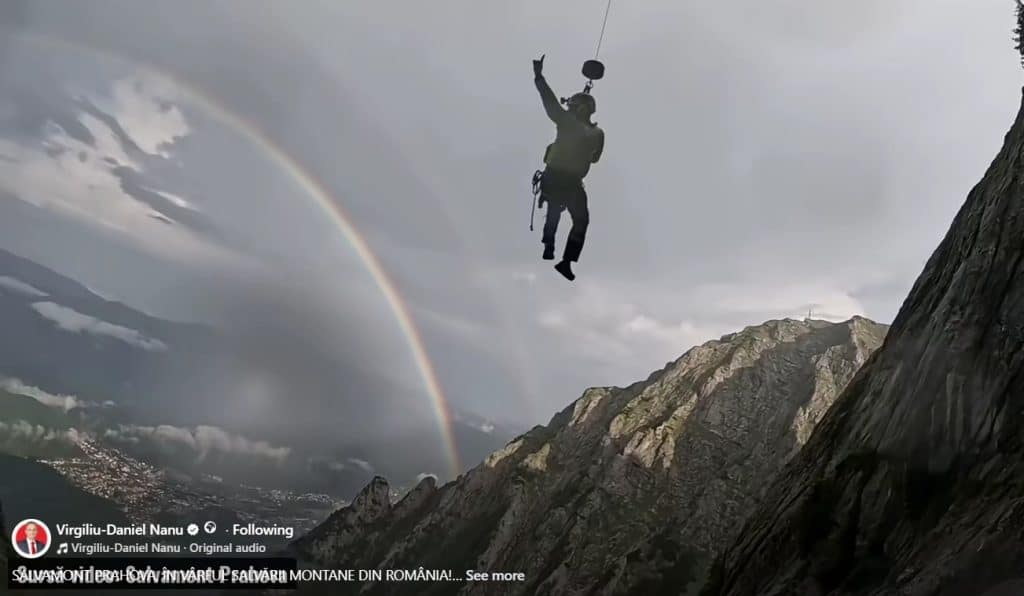 Virgil Nanu, după misiunea de pe peretele Văii Albe: Salvamont Prahova, în vârful salvării montane din România