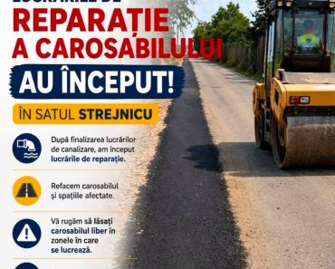 Primăria comunei Târgșoru Vechi anunță începerea lucrărilor de reparație a carosabilului în satul Strejnicu Primăria comunei Târgșoru Vechi anunță începerea lucrărilor de reparație a carosabilului în satul Strejnicu