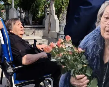 Sora Ancăi Pandrea, adusă cu ambulanța și în scaun cu rotile la înmormântarea actriței. Imagini dureroase de pe ultimul drum