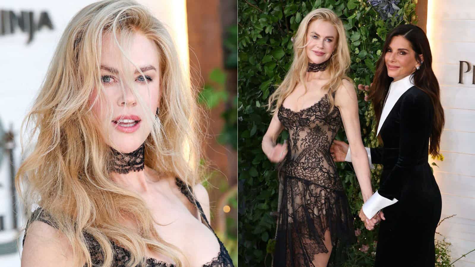 În ce stare a apărut Nicole Kidman pe covorul roșu? Actrița, cu părul răvășit și clătinându-se pe tocuri
