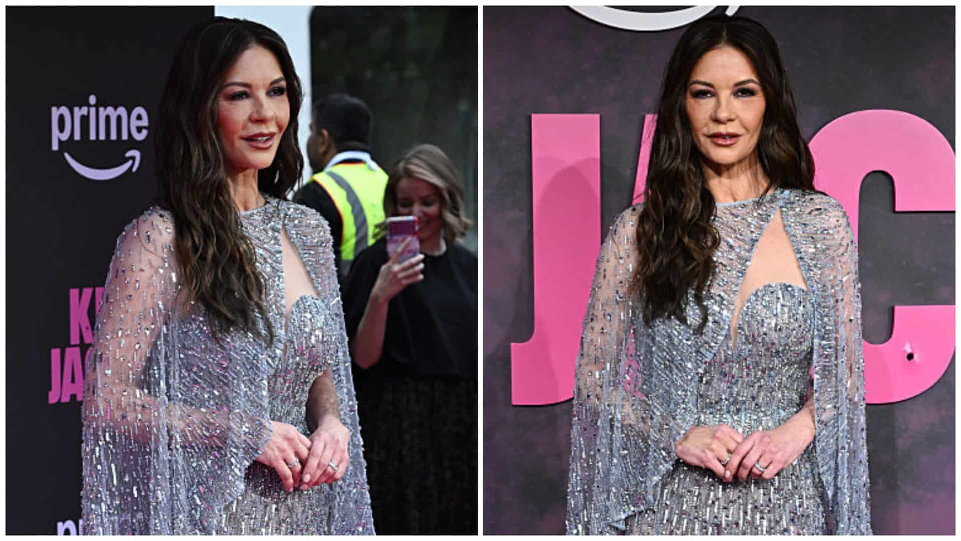 Catherine Zeta-Jones, apariție răpitoare la 56 de ani! A strălucit într-o rochie argintie cu pelerină și transparentă în partea de jos Catherine Zeta-Jones, apariție răpitoare la 56 de ani! A strălucit într-o rochie argintie cu pelerină și transparentă în partea de jos