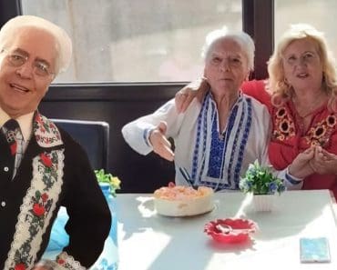 Ion Lăceanu, vizitat de prieteni la azil! Ce vioi e, la 90 de ani! N-a avut restanțe, ca Irinel Columbeanu