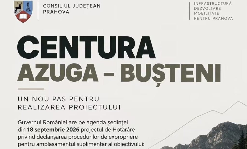 Virgil Nanu deblochează o etapă esențială pentru Centura Azuga–Bușteni: exproprierile suplimentare au ajuns la Guvern