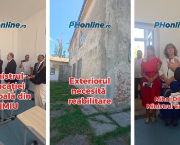 VIDEO: Ministrul Educației, la școala din Mimiu. Comunitatea romă cere reabilitarea clădirii