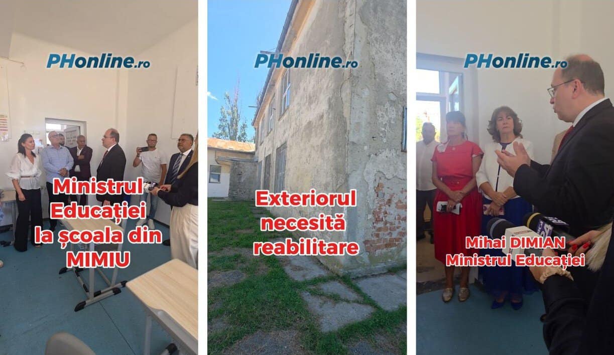 VIDEO: Ministrul Educației, la școala din Mimiu. Comunitatea romă cere reabilitarea clădirii VIDEO: Ministrul Educației, la școala din Mimiu. Comunitatea romă cere reabilitarea clădirii