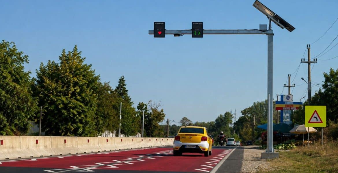 Primele radare fixe au fost montate pe DN1, pe indicatoarele de viteză, între București și Ploiești. Când vor fi aplicate amenzi
