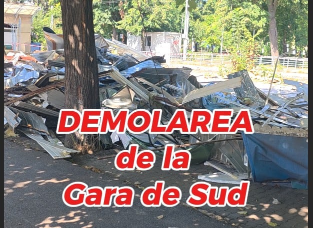 VIDEO: Demolarea de la Gara de Sud. Ce se întâmplă cu comercianții