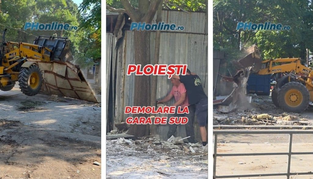 VIDEO: A intrat buldozerul în dughenele de la Gara de Sud! Cum va arăta zona după reamenajare