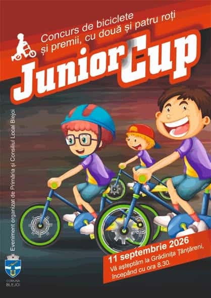 Primăria Blejoi: Junior Cup 2026 revine la Blejoi! Primăria Blejoi: Junior Cup 2026 revine la Blejoi!