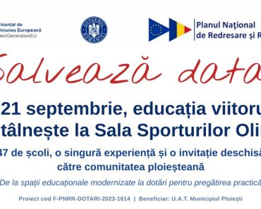 Salvează data! Pe 21 septembrie, educația viitorului se întâlnește la Sala Sporturilor Olimpia Salvează data! Pe 21 septembrie, educația viitorului se întâlnește la Sala Sporturilor Olimpia