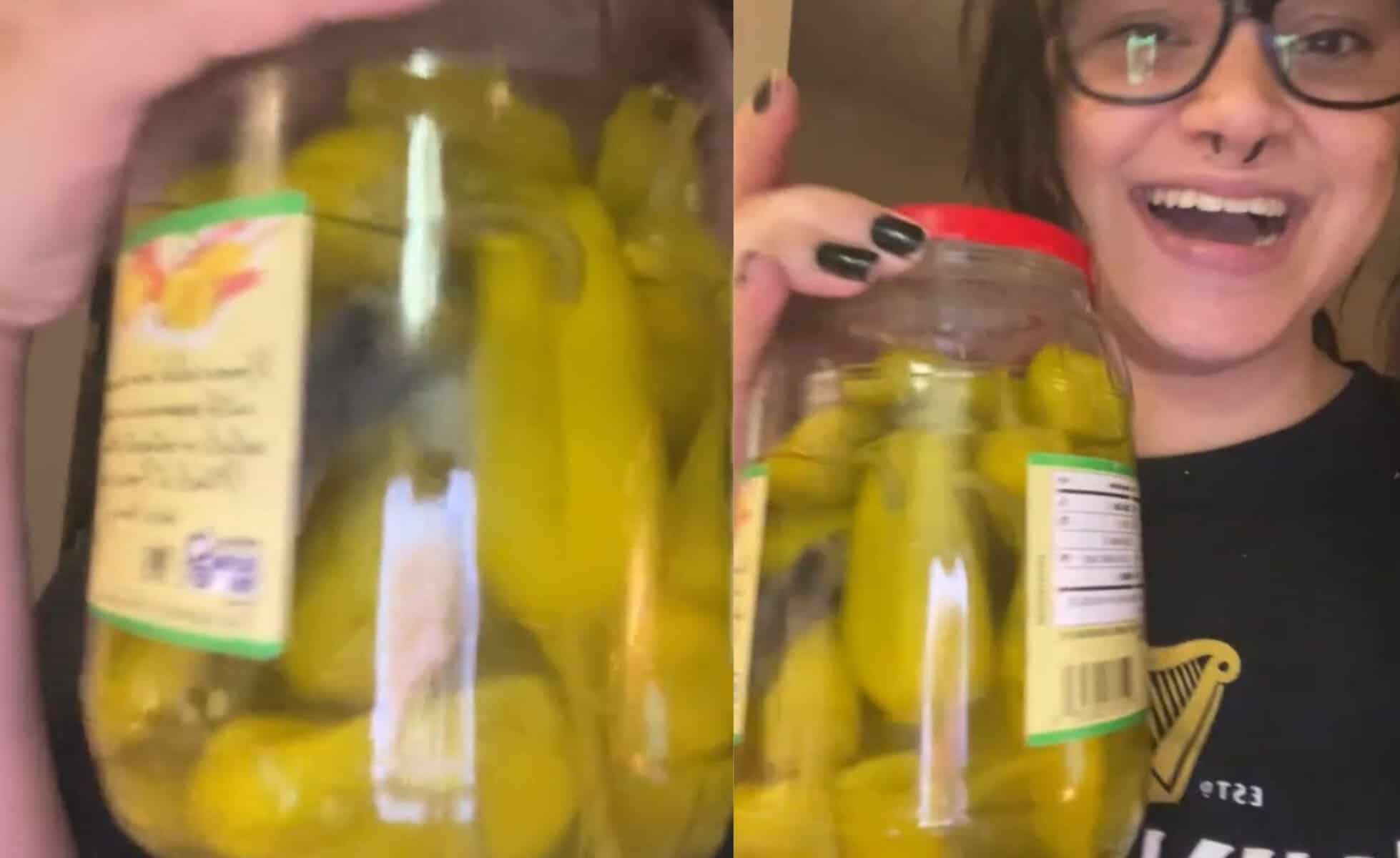 Ce a găsit o femeie într-un borcan cu murături. Produsul a fost retras de la vânzare după ce imaginile au devenit virale Ce a găsit o femeie într-un borcan cu murături. Produsul a fost retras de la vânzare după ce imaginile au devenit virale