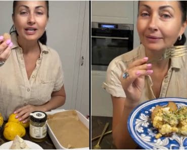Gabriela Cristea, rețetă de „fonfleuri” cu pere coapte, brânză cu mucegai și nuci. Preparatul care îmbină perfect gustul dulce cu cel sărat