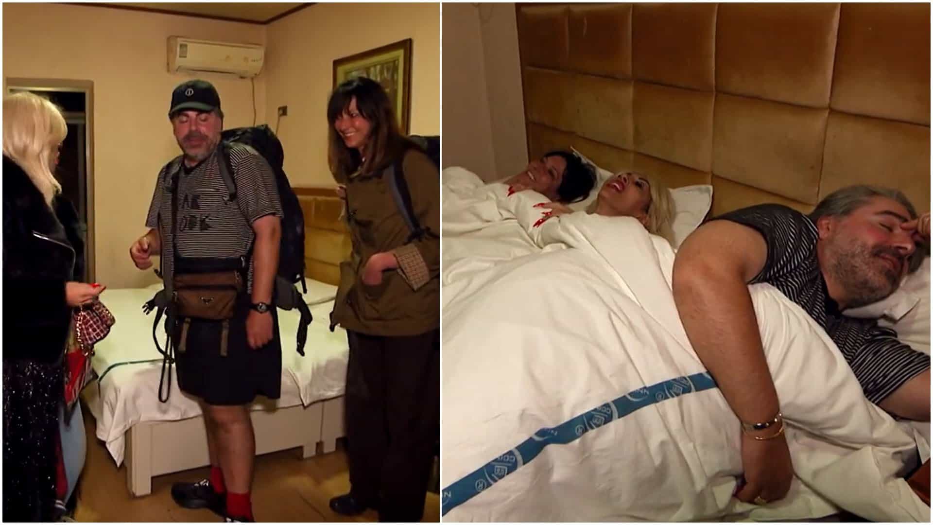 Situație neașteptată la Asia Express! Maurice Munteanu, Raluca Bădulescu și Connie au dormit în același pat: „Zici că suntem sfintele preciste”