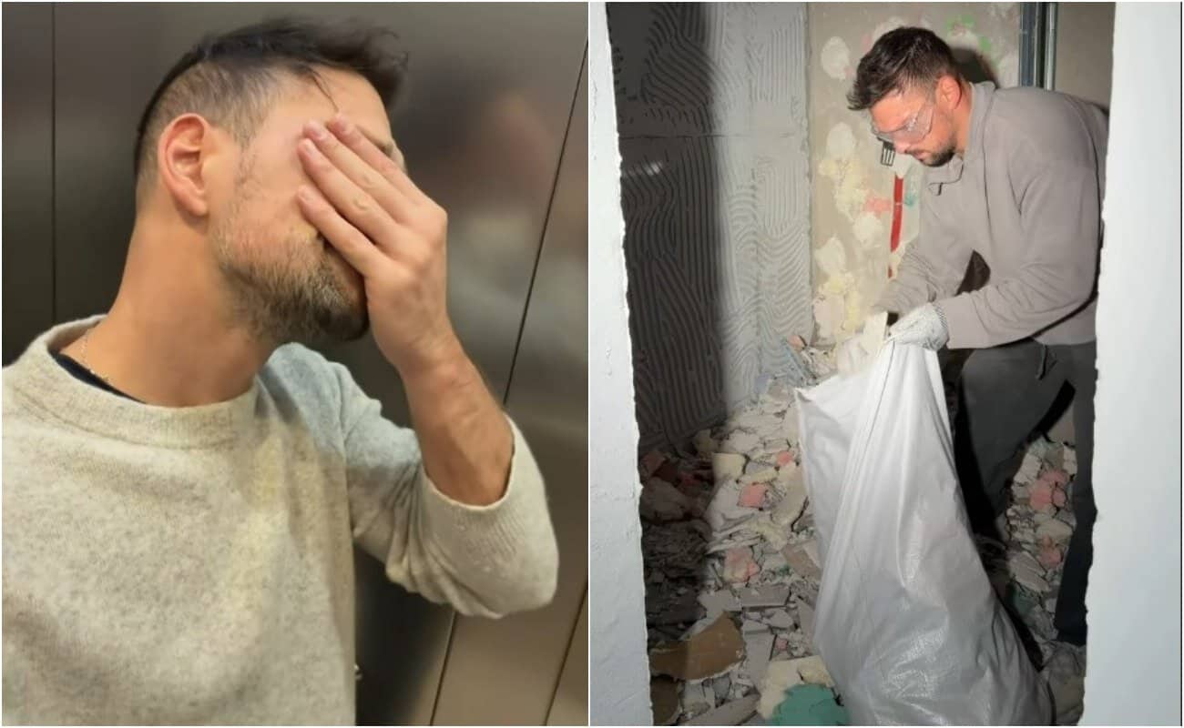 Vlad Gherman, șocat de ce a găsit în apartamentul nou din București. Ce era ascuns în peretele băii
