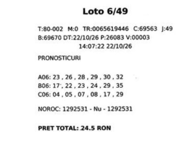 Marele premiu la Loto 6/49 de peste 3,32 milioane € a fost câștigat de un prahovean: „Jucați în continuare, așa cum voi face și eu”