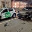 Accident pe Republicii, sâmbătă noapte. Un Porsche a intrat frontal într-un Bolt. Șoferul cere despăgubiri 30.000 euro