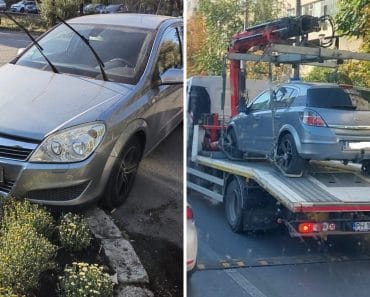Șofer din Ploiești, taxat cu 661 de lei după ce și-a parcat mașina pe spațiul verde. Mesajul ironic al SGU