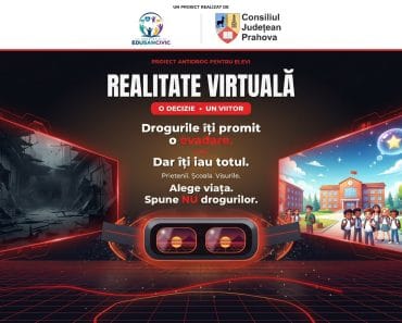 Elevii din Prahova vor învăța despre pericolele consumului de droguri prin realitate virtuală. Proiect în patru școli din județ