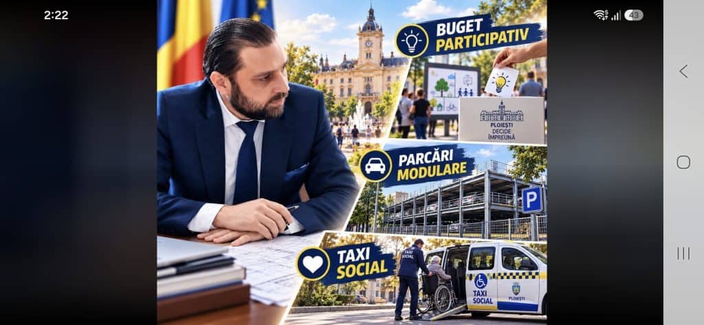 Viceprimarul AUR Alexandru Săraru cere parcări modulare, taxi social gratuit și buget participativ pentru Ploiești